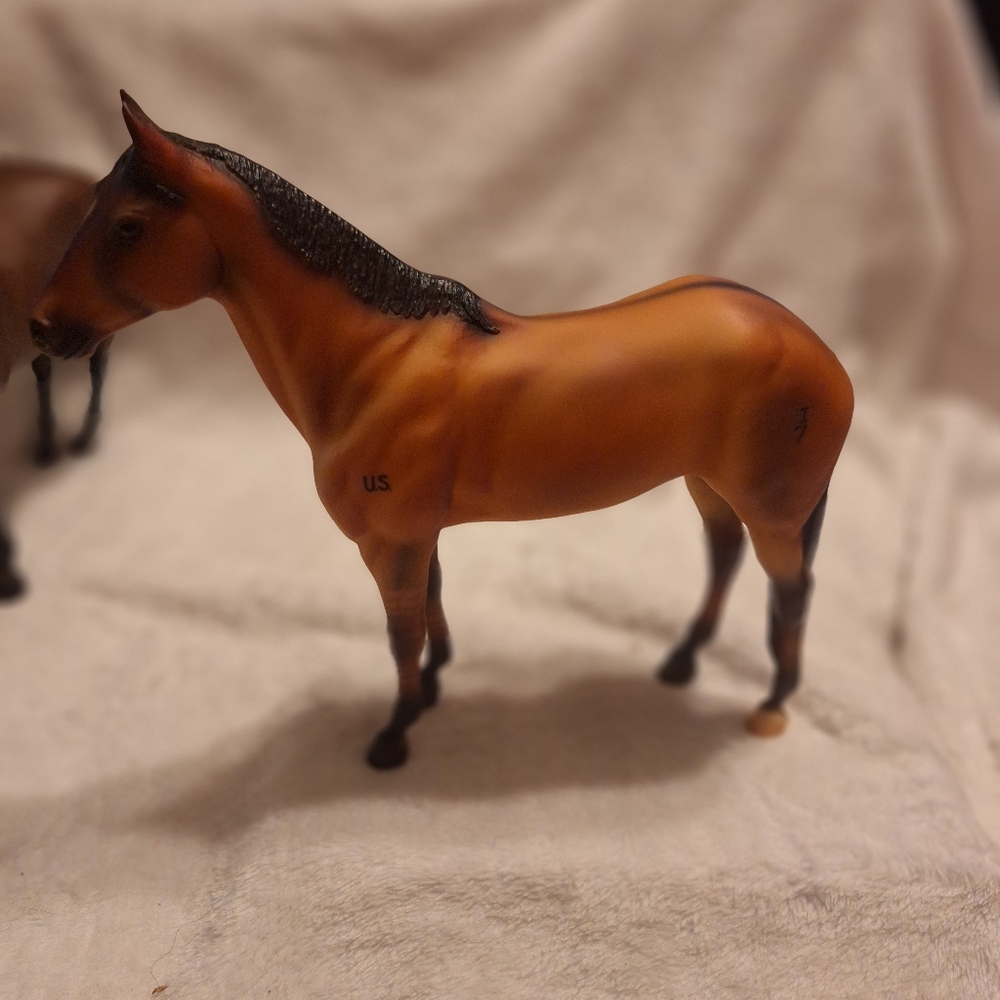Breyer Reeves Horse Comanche Cavalry "US 17" White Star Little Big Horn